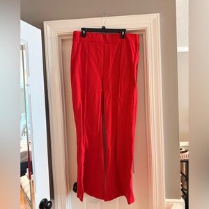 Spanx Ponte Flare Red Pants